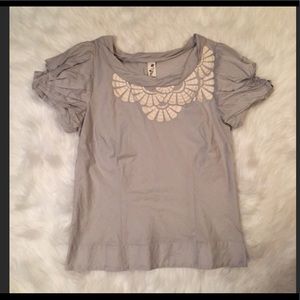 Adorable Anthropologie short sleeved blouse.